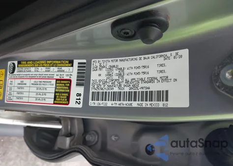 2020 Toyota Tacoma Sr5 V6 z USA, uszkodzony, nr VIN 3TMAZ5CN0LM128349